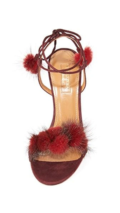 Shop Aquazzura Wild Russian Sandals In Prune