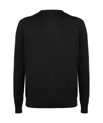 Kiton Long-sleeved Sweater In Black