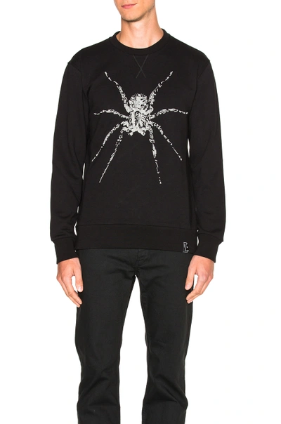 Shop Lanvin Spider Embroidery Sweatshirt In Black