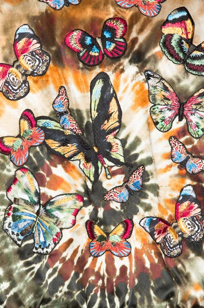 Shop Valentino Butterfly Bomber Jacket In Multi