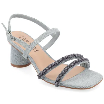 Journee Collection Women's Tru Comfort Foam Lornnah Sandals In Silver