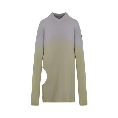 Moncler X Rick Owens Acid Degrad Subhuman Sweatshirt In Grey