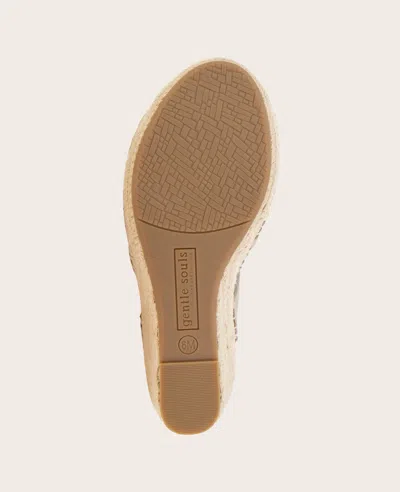Gentle Souls - Caspian Nubuck Espadrille Wedge In Mushroom Nubuck