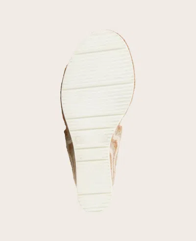Gentle Souls Evora Wedge Sandal In Natural Textile