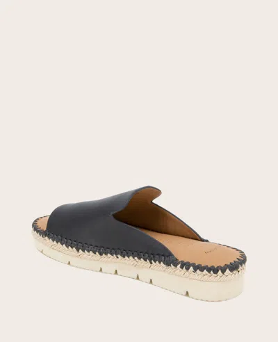 Gentle Souls - Leilani Leather Platform Slip On In Black Leather