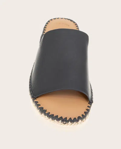 Gentle Souls - Leilani Leather Platform Slip On In Black Leather