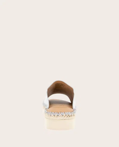 Gentle Souls - Leilani Metallic Platform Slip On In Silver Leather