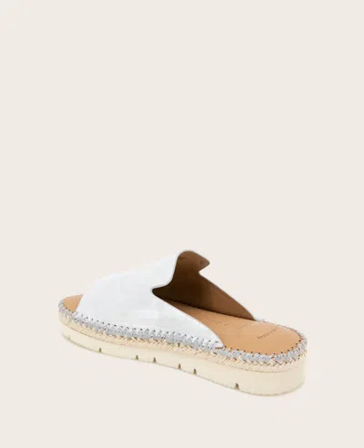 Gentle Souls - Leilani Metallic Platform Slip On In Silver Leather