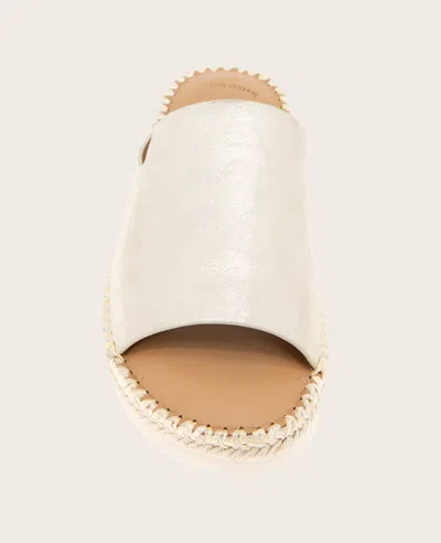 Gentle Souls - Leilani Metallic Platform Slip On In Gold Leather