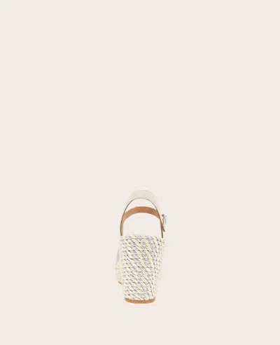 Gentle Souls - Nola Fabric Espadrille Wedge In Stone Fabric