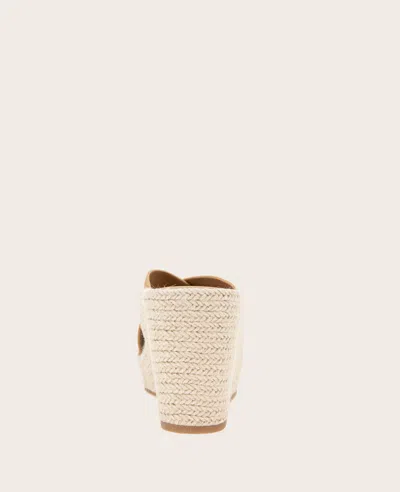 Gentle Souls - Porto Leather X Band Espadrille Wedge In Tan Leather