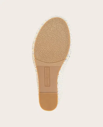 Gentle Souls - Nola Fabric Espadrille Wedge In Stone Fabric