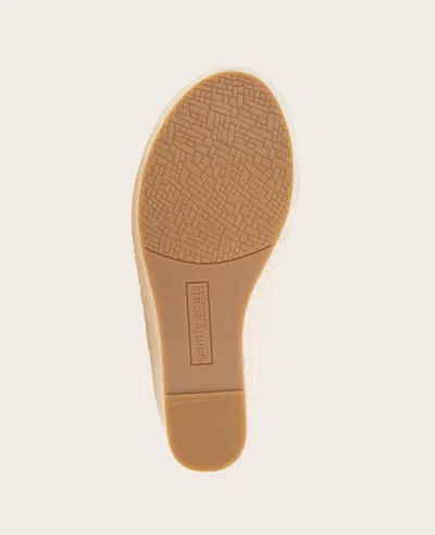 Gentle Souls - Porto Leather X Band Espadrille Wedge In Tan Leather