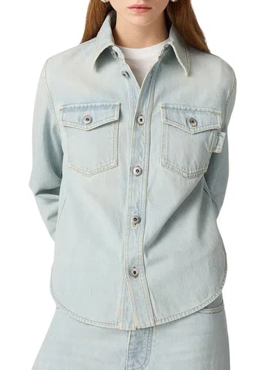 Bottega Veneta Denim Shirt In Blue