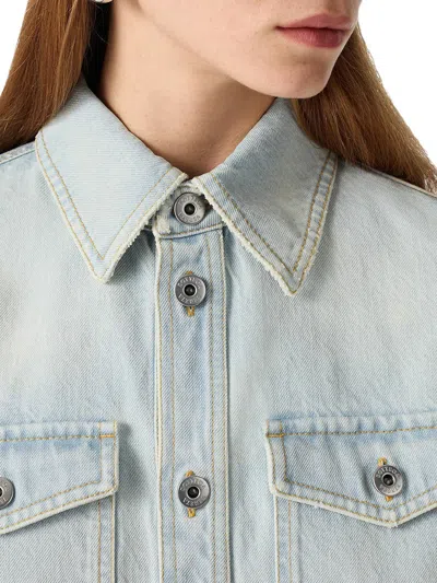 Bottega Veneta Denim Shirt In Blue