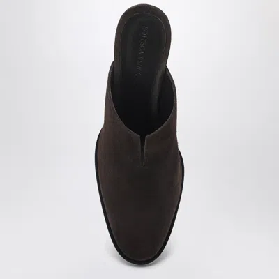Bottega Veneta Women Mule Cha-cha In Soft Suede In Black