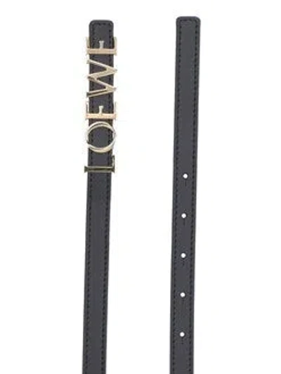 Loewe Women Logo Belt In Black