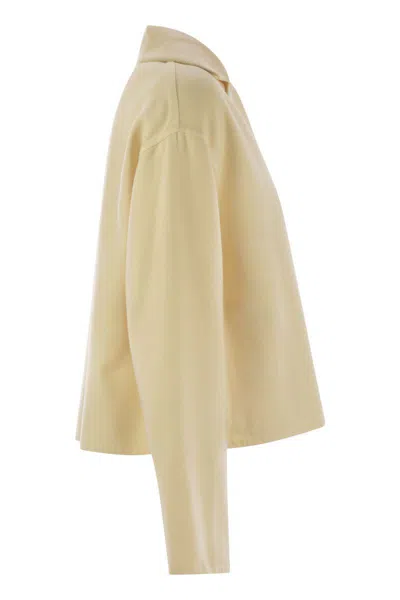 Fabiana Filippi Double Wool Jacket In Yellow