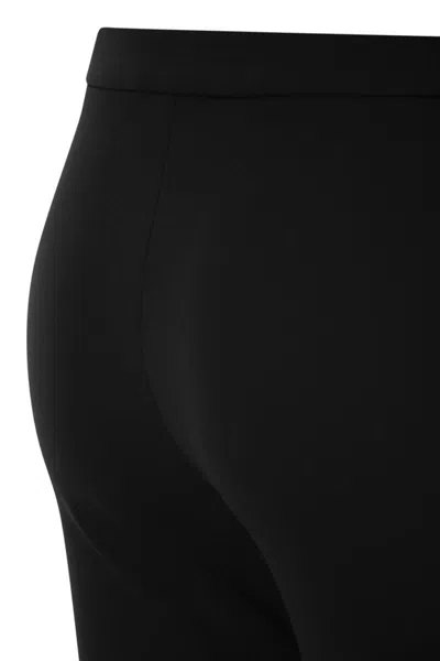 Fabiana Filippi Slim Trousers In Technical Cotton In Black