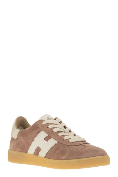 Hogan Low-top Sneakers Suede Finish In Pink