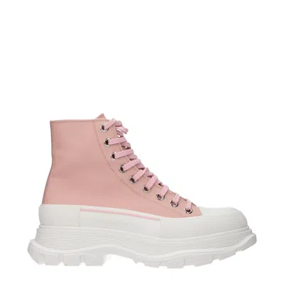 Alexander Mcqueen 45mm Tread Slick Leather Combat Boots