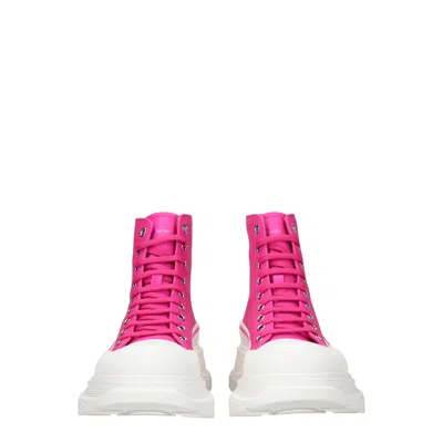 Alexander Mcqueen Tread Slick Leather High-top Sneakers