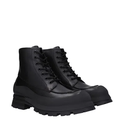 Alexander Mcqueen Alexander Mc Queen Wander Black Leather Boot