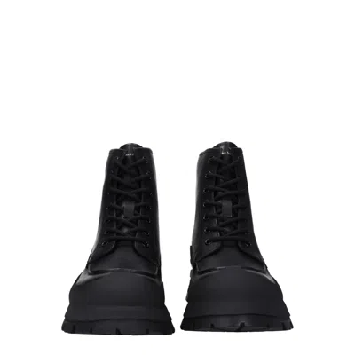 Alexander Mcqueen Alexander Mc Queen Wander Black Leather Boot