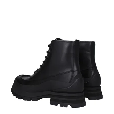 Alexander Mcqueen Alexander Mc Queen Wander Black Leather Boot