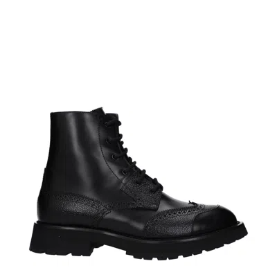 Alexander Mcqueen Punk Worker Ankle Boots For Men