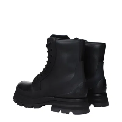 Alexander Mcqueen Stivaletti Uomo Pelle Nero