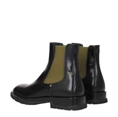 Alexander Mcqueen Leather Chelsea Boots