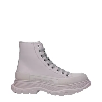 Alexander Mcqueen Leather Tread Slick High-top Sneakers