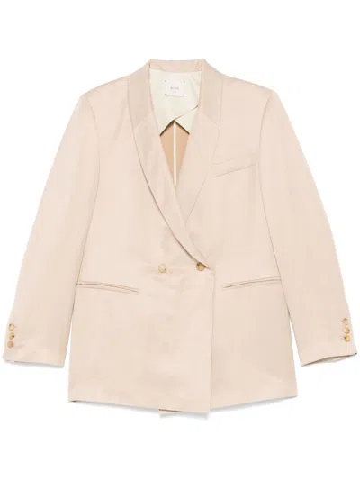 Alysi Linen Blend Double-breated Jacket