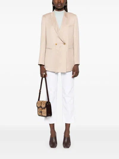 Alysi Linen Blend Double-breated Jacket