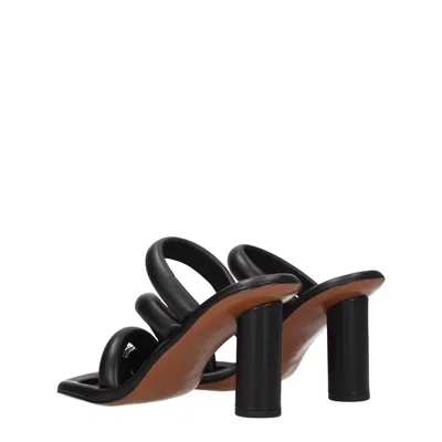 Ambush Sandals Women Leather Black