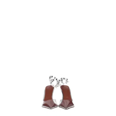 Shop Amina Muaddi Sandals Women Transparent Pvc