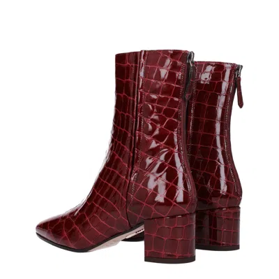Aquazzura Groove Boots Women Skin Red/eggplant