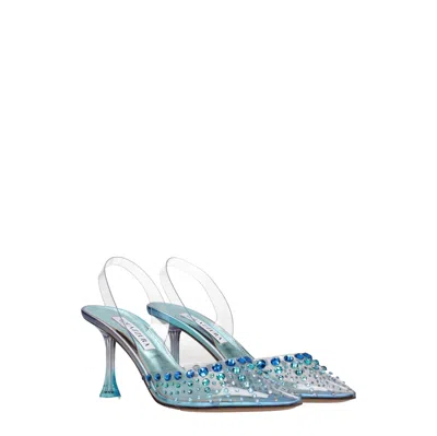 Aquazzura Woman Pumps Transparent Size 6 Pvc - Polyvinyl Chloride