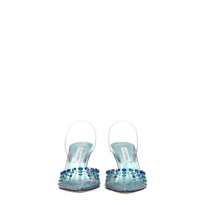 Aquazzura Woman Pumps Transparent Size 6 Pvc - Polyvinyl Chloride