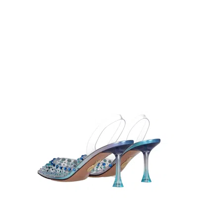 Aquazzura Woman Pumps Transparent Size 6 Pvc - Polyvinyl Chloride