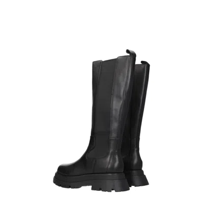Ash Woman Knee Boots Black Size 11 Soft Leather