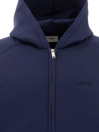 Autry Hooded Jackets With Ribbed Cuffs And Side Pockets