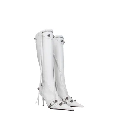 Balenciaga Boots Women Leather White/optical White