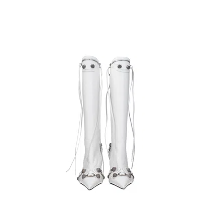 Balenciaga Boots Women Leather White/optical White