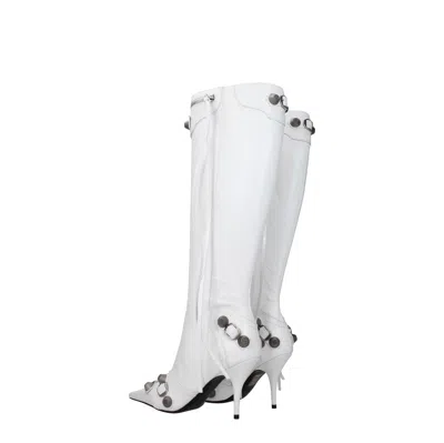 Balenciaga Boots Women Leather White/optical White