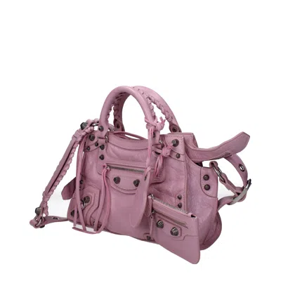 Balenciaga Hand Bags Neo Cagole Woman Pink/pink Leather Powder