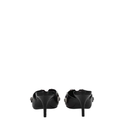 Balenciaga Cagole 90 Pointed Mules In Lamb Leather