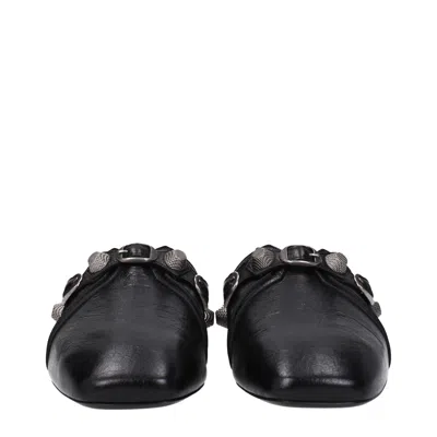 Balenciaga Slippers And Hooves Cozy Cagole Man Leather Black