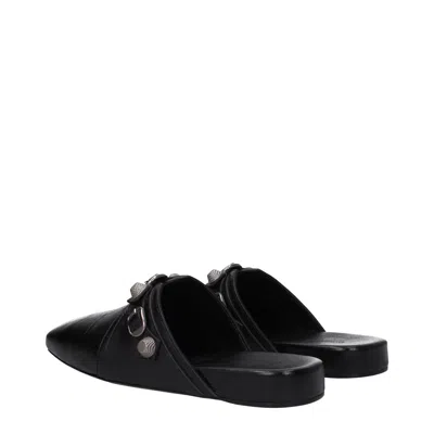 Balenciaga Slippers And Hooves Cozy Cagole Man Leather Black
